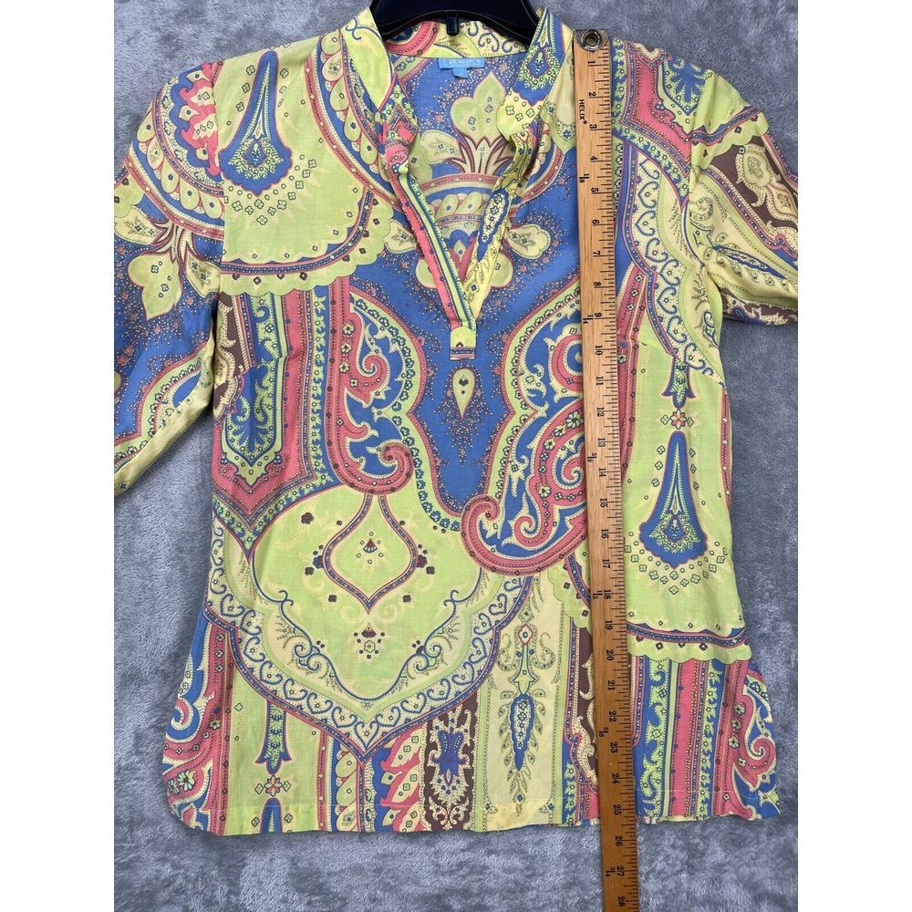 J. Mclaughlin Multicolor Patterned Pullover Blous… - image 3